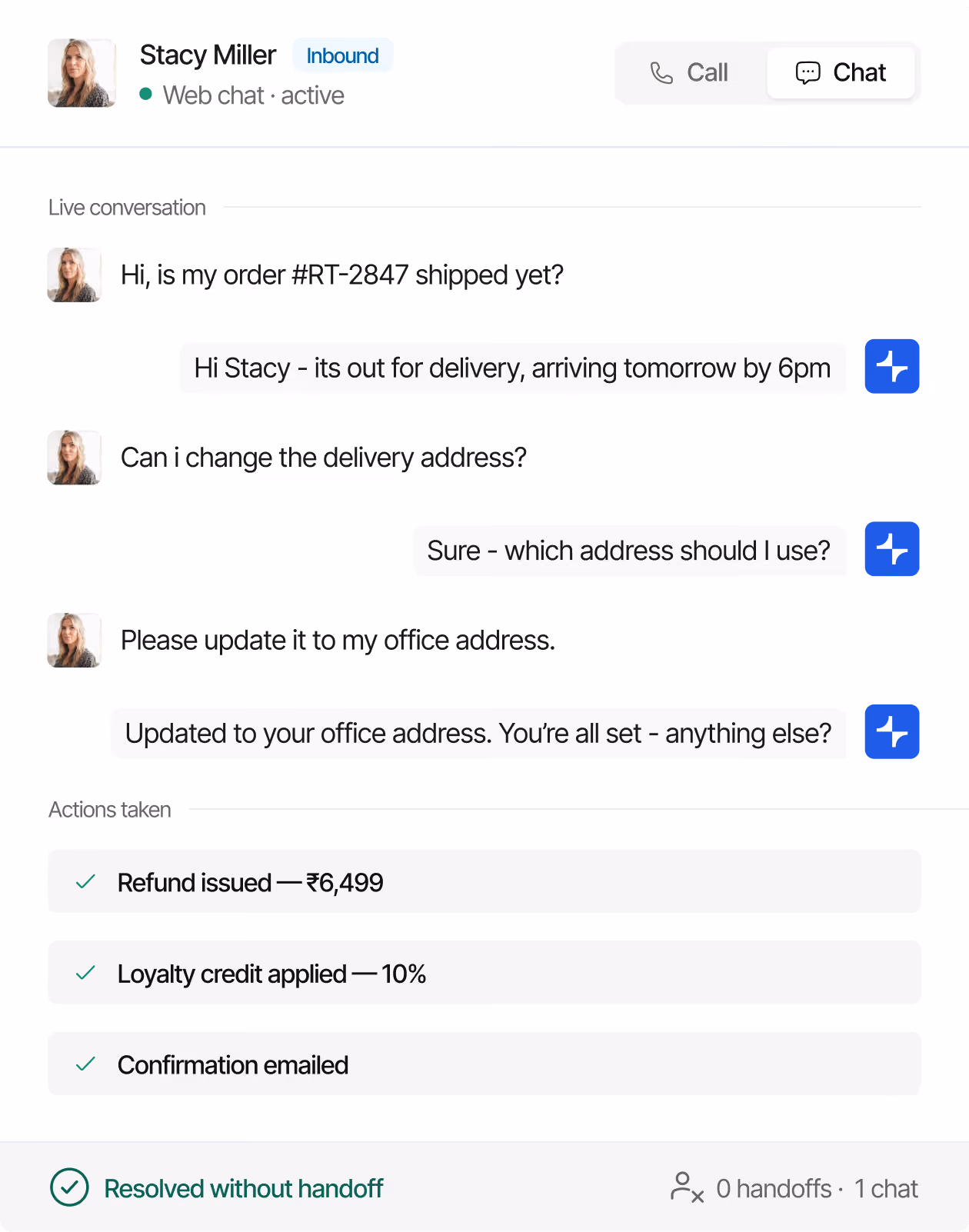 NuPro Conversational Agents Chat Image