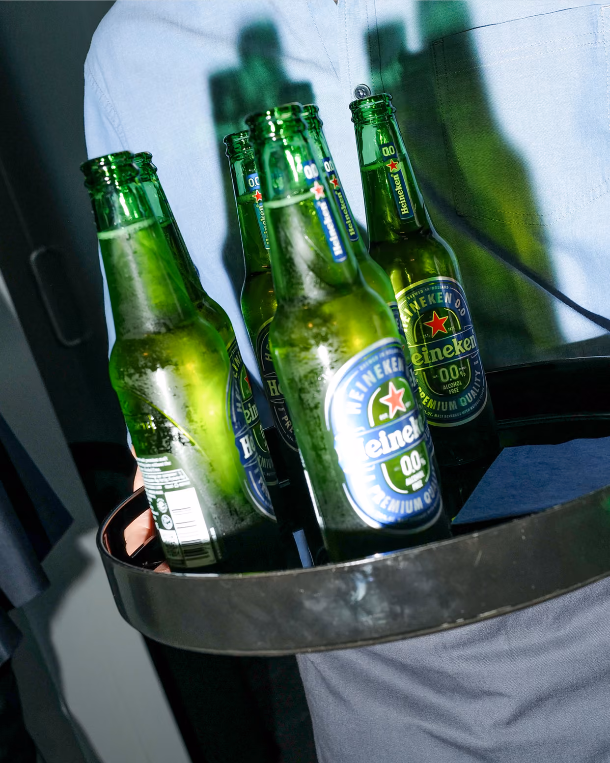 Heineken Player 0.0 sim racing event — campaign still