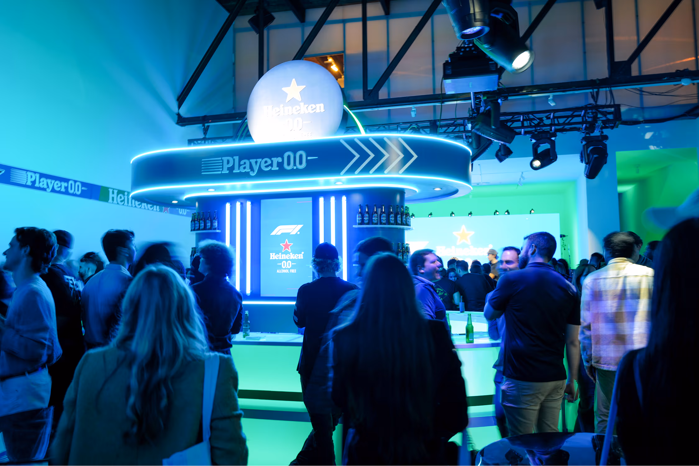Heineken Player 0.0 sim racing event — campaign visual