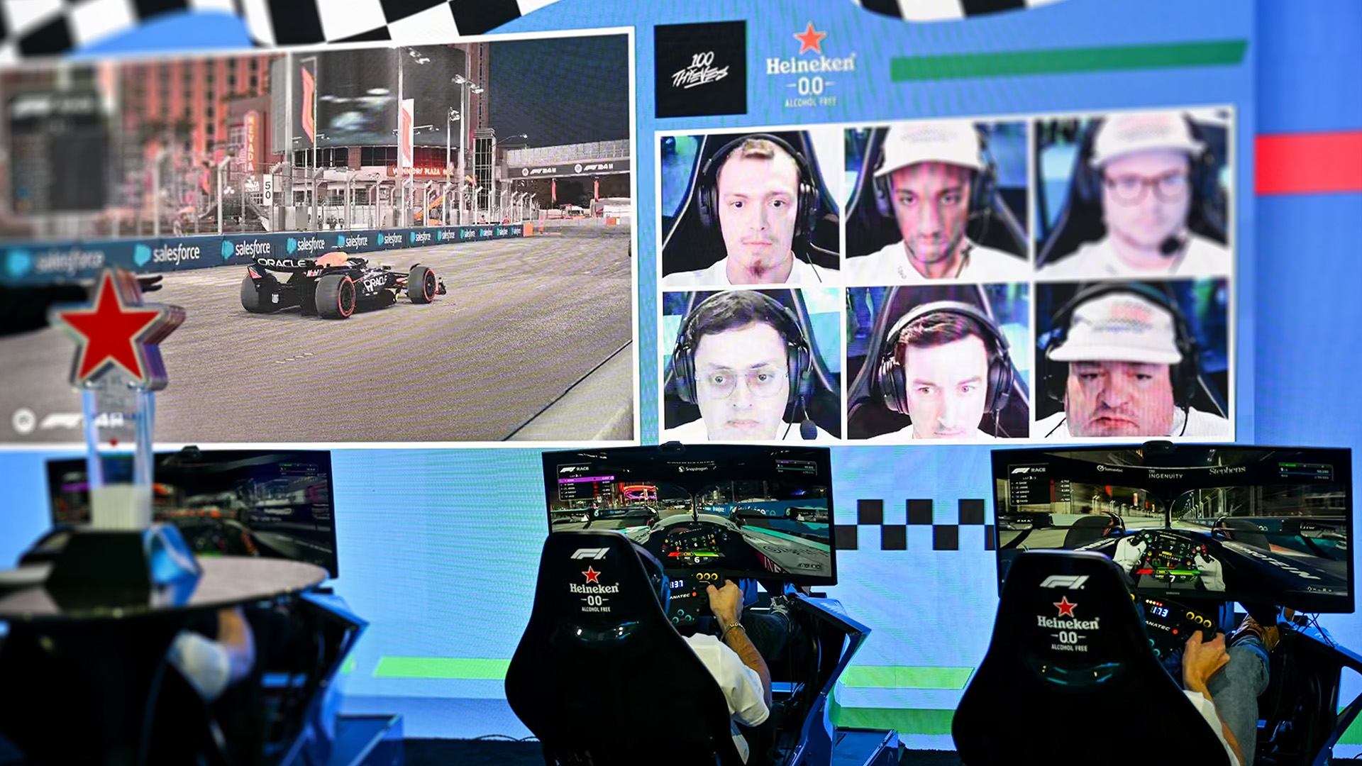 Heineken Player 0.0 sim racing event — hero image