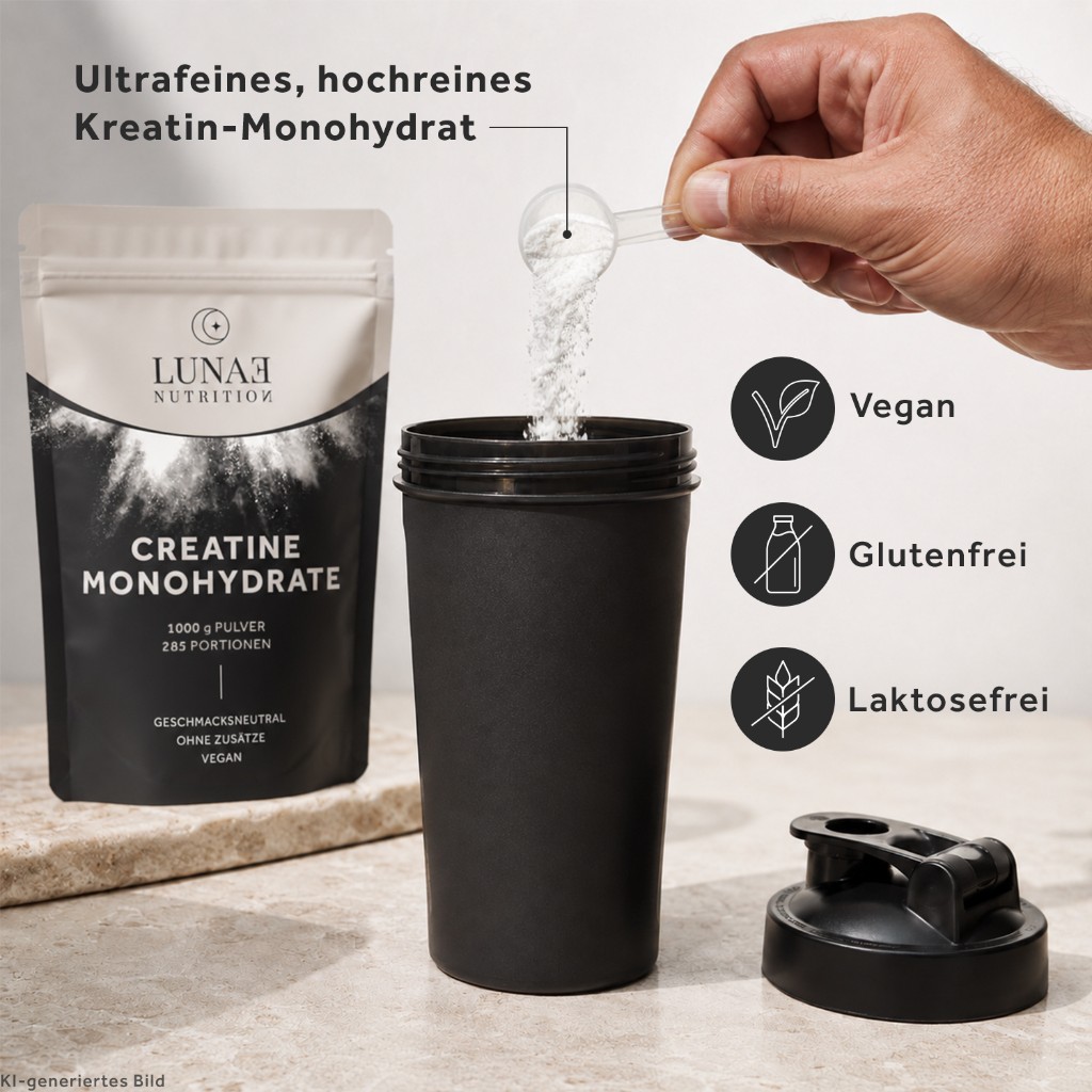LUNAE Creatine Anwendung