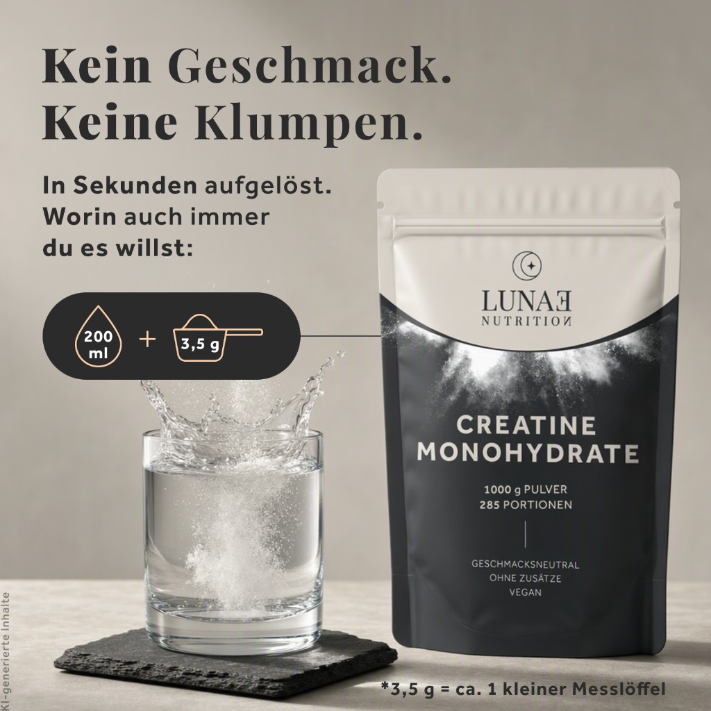 LUNAE Creatine Löslichkeit