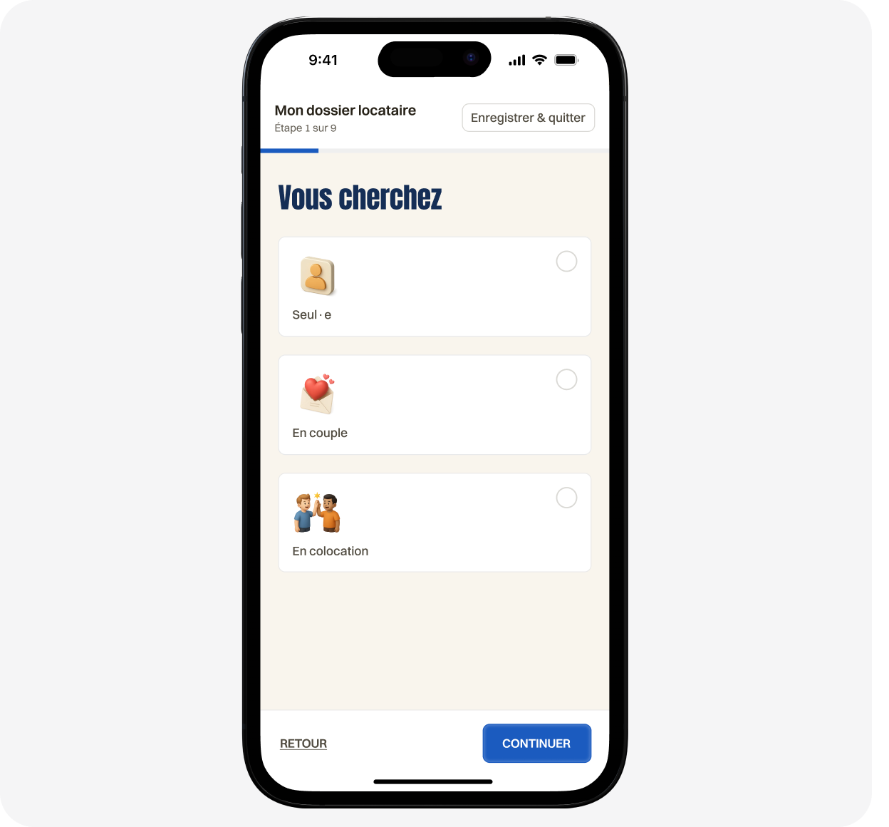 Application mobile montrant documents PDF téléchargeables pour appartement lumineux Marais à Paris.