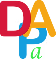 Colorful DAPA letters logo in red, orange, blue, and green on white background.