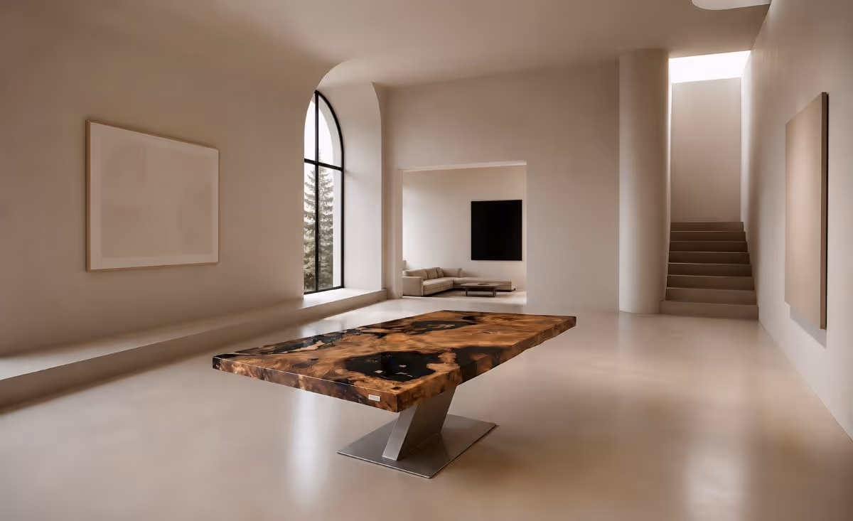Skulpturaler Esstisch für architektonische Wohnräume, Sammlungen, exklusive Gallery Interiors und Collectible Design, Contemporary Craft und funktionaler Kunst