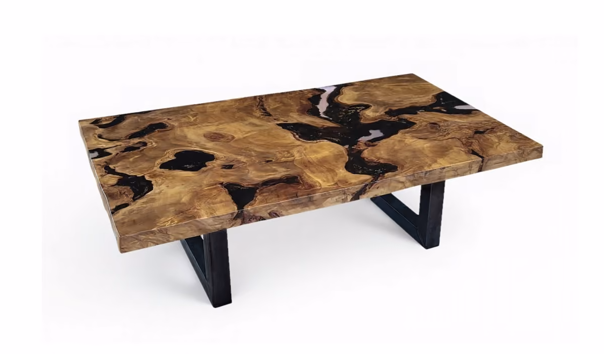 Skulpturaler Unikat Esstisch aus Wurzelholz als Collectible Design Möbel, Sammlerstück und funktionaler Kunst in Wohnarchitektur und kuratiertem Interior
