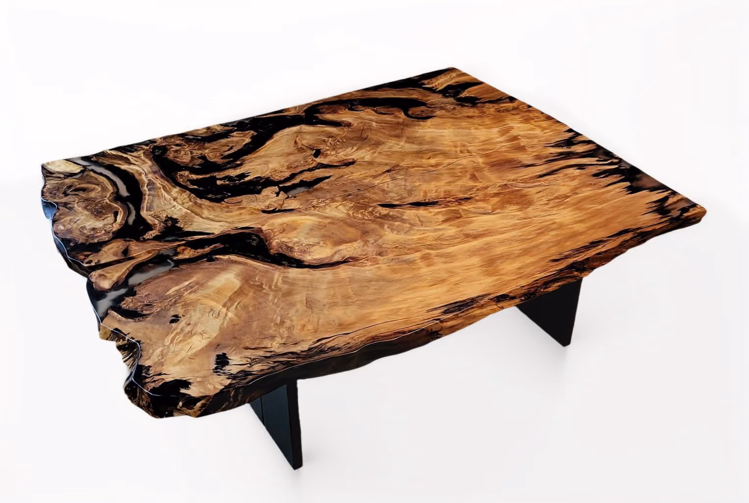 Tables à manger ou tables de réunion exclusives en bois de racine, à la fois œuvres d'art fonctionnelles et meubles de collection au design unique
