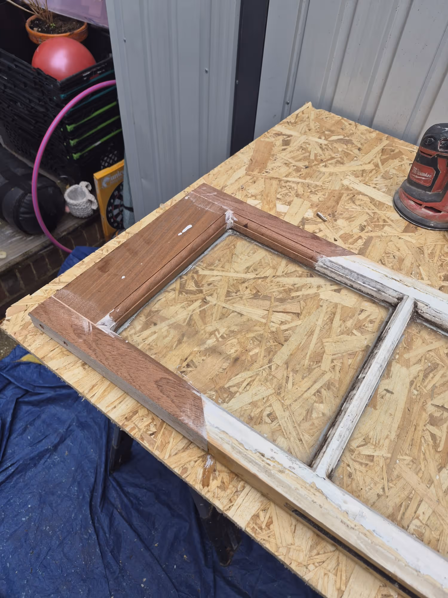 repairing a wooden door