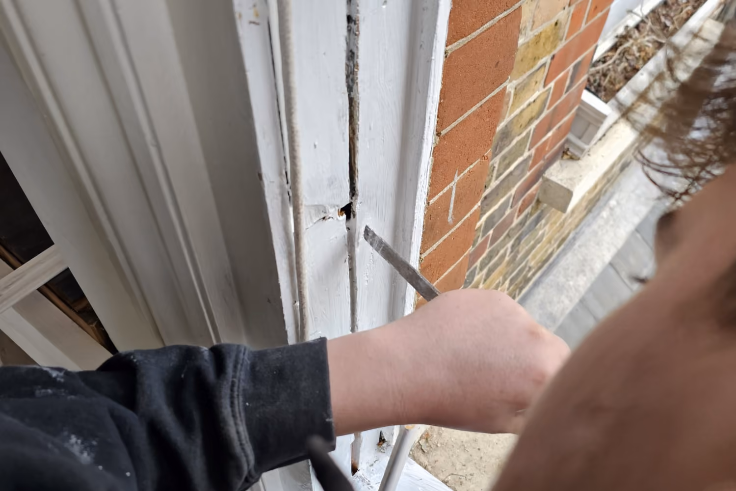 A finished repair job