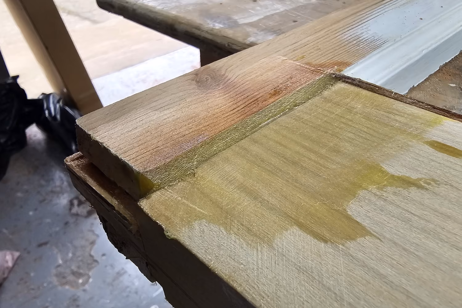 A finished repair job
