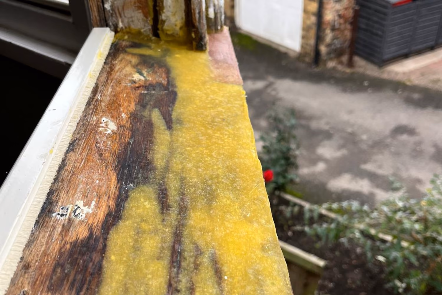 A finished repair job