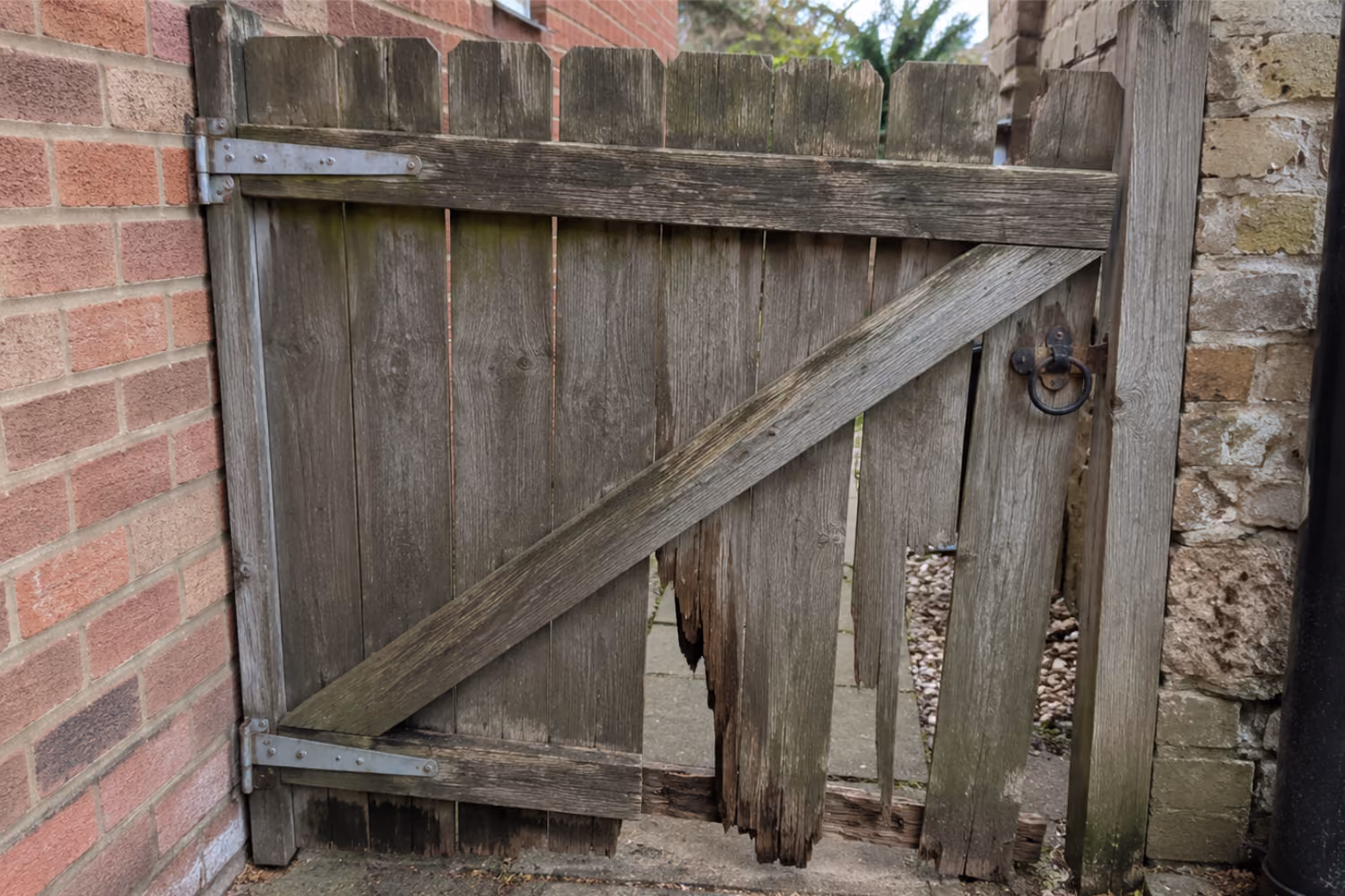 A finished repair job