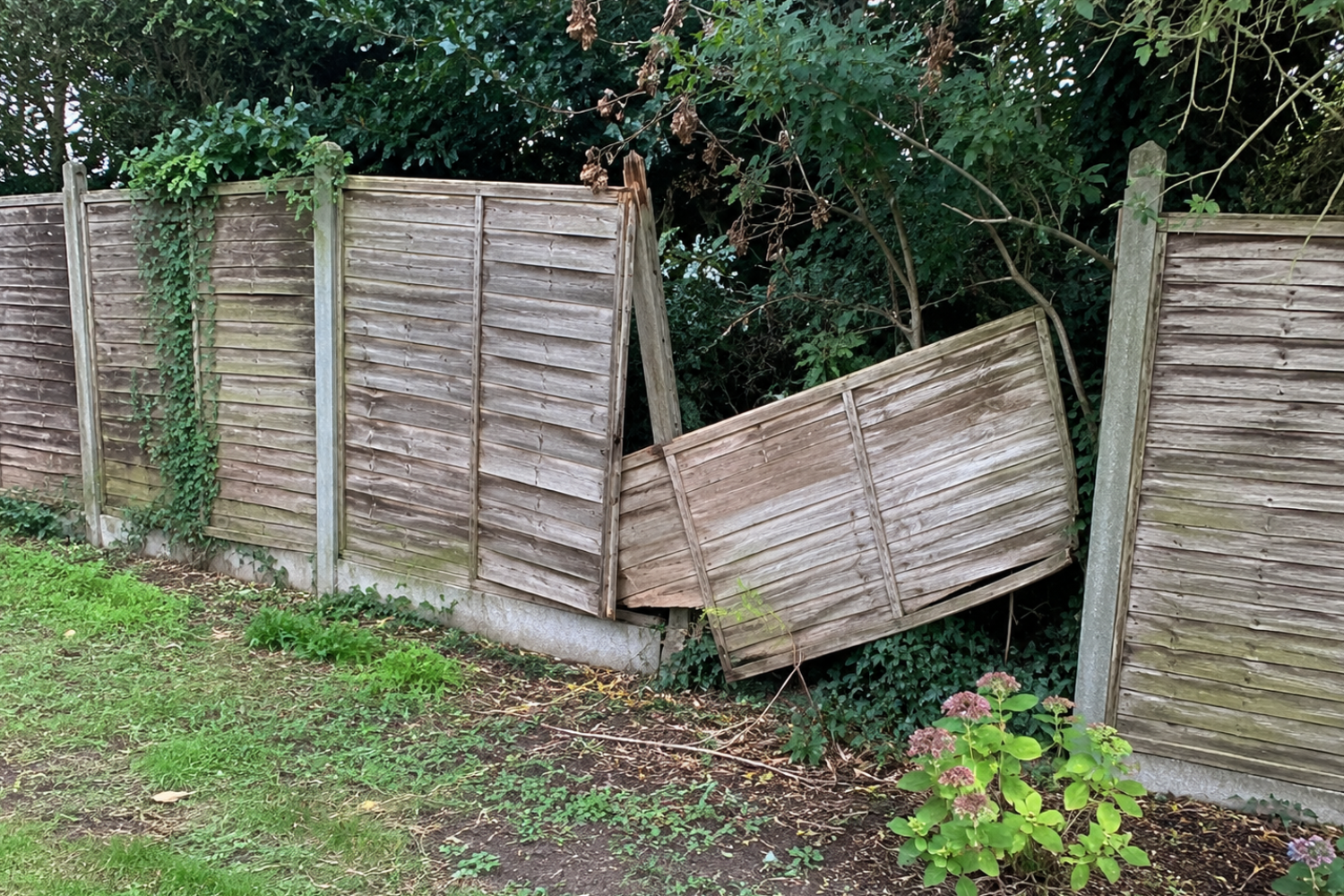 Wooden door from the outside
