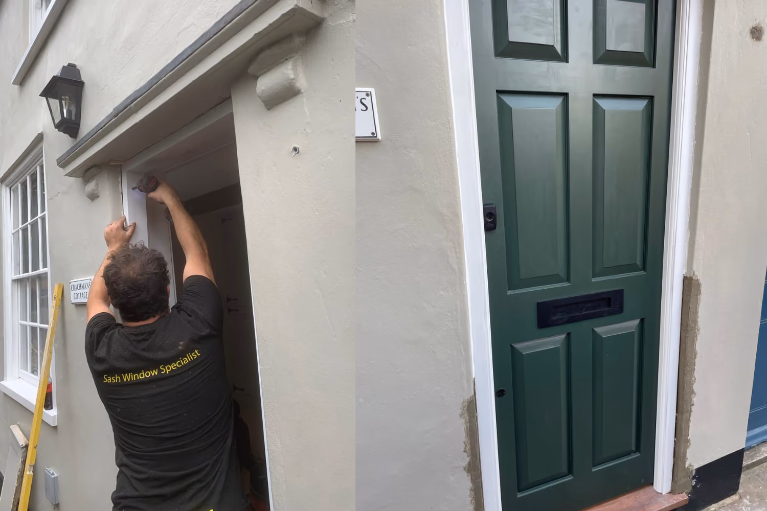 A finished repair job