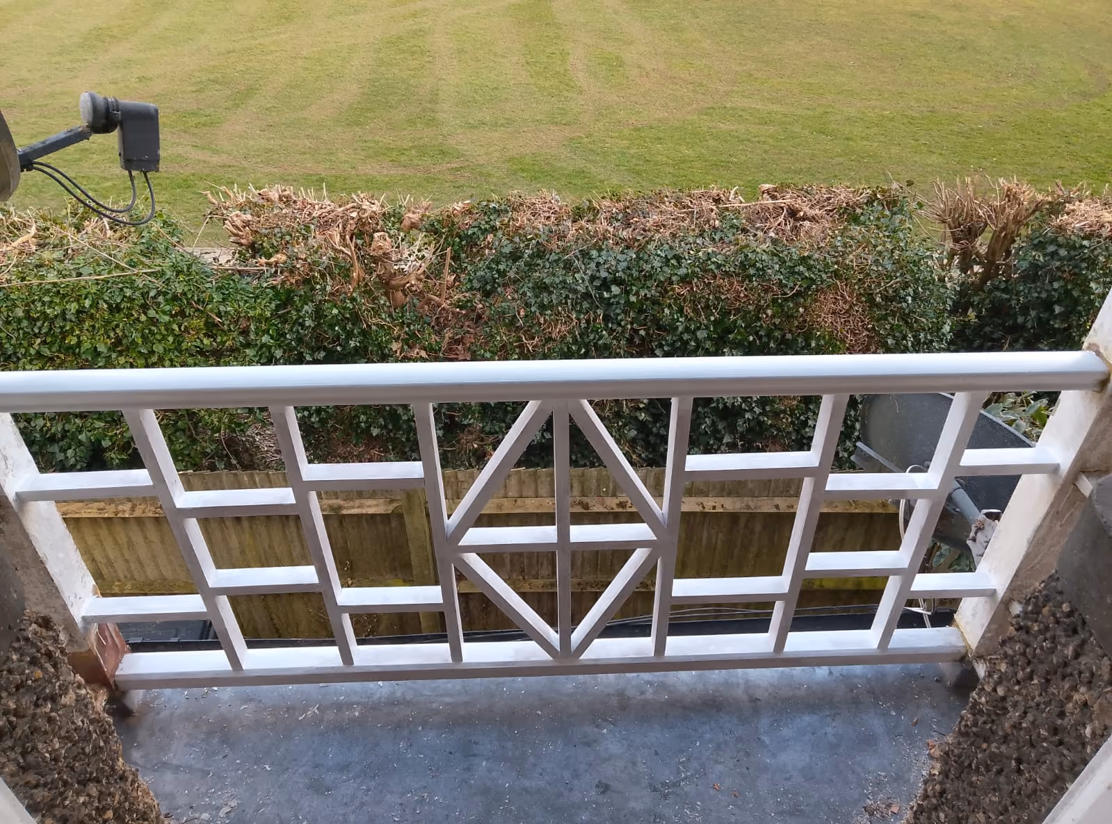 A finished repair job