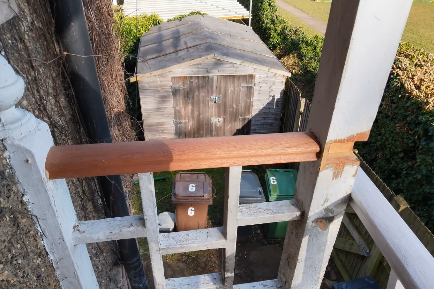 A finished repair job