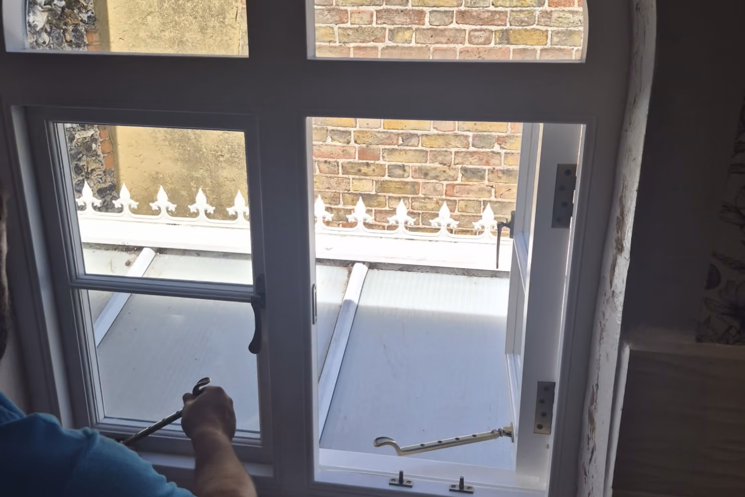 A finished repair job