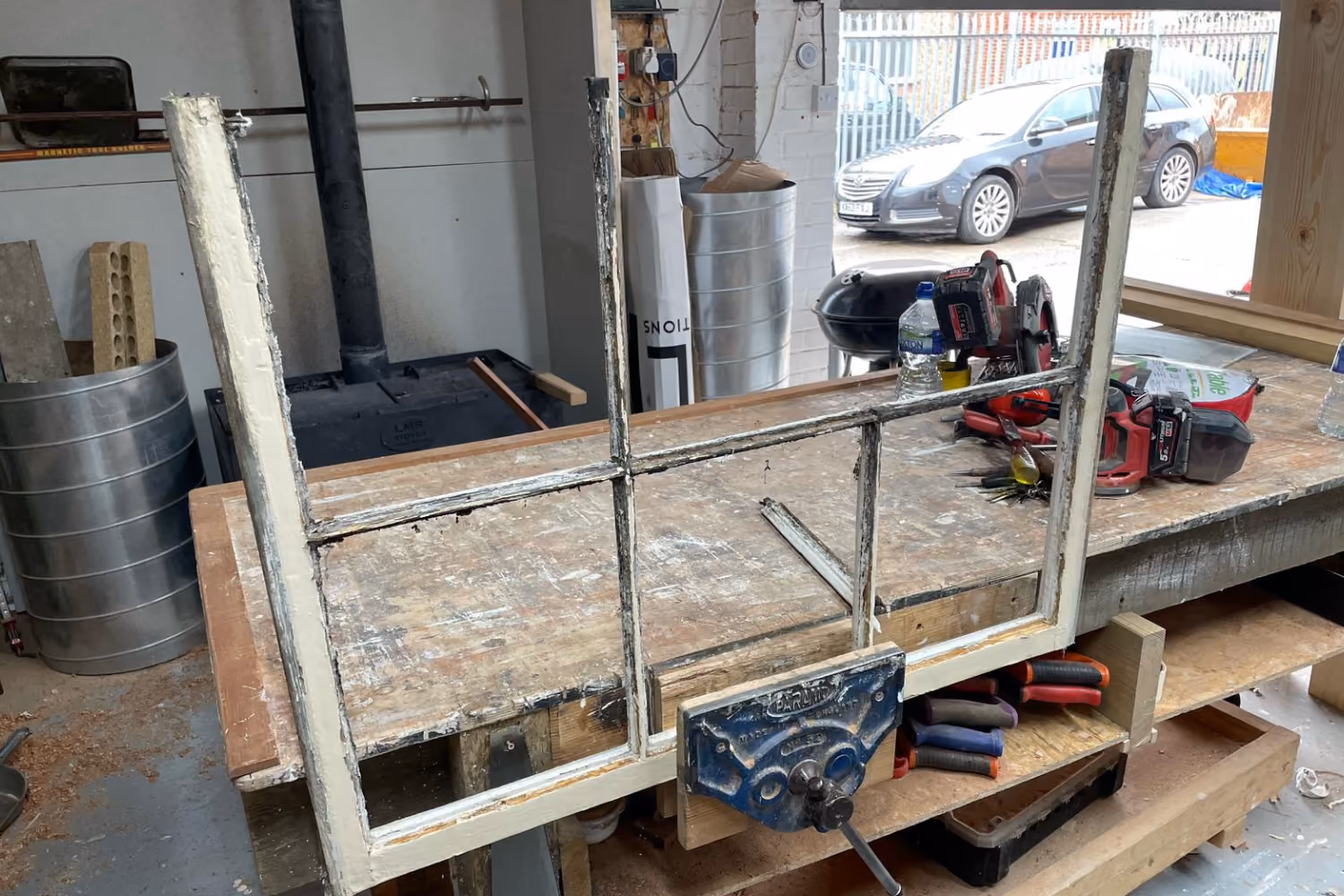 A finished repair job