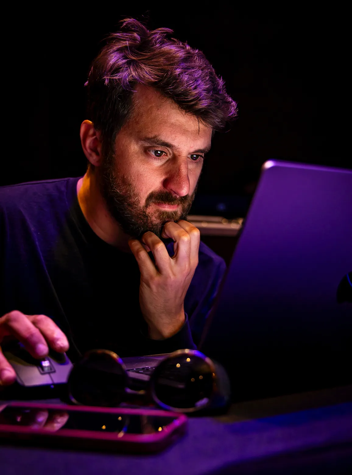 Equipo de técnicos audiovisuales