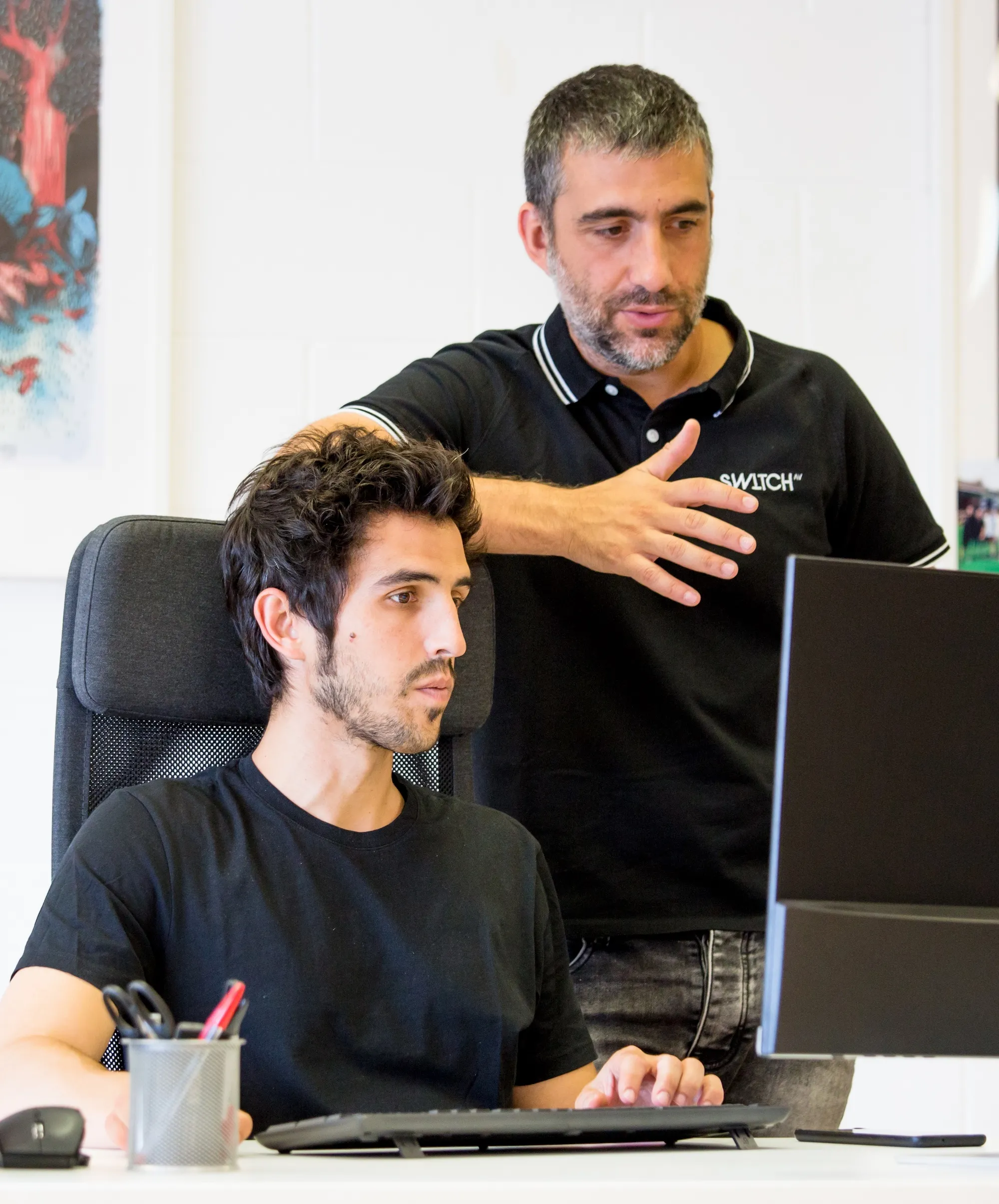 Equipo de técnicos audiovisuales