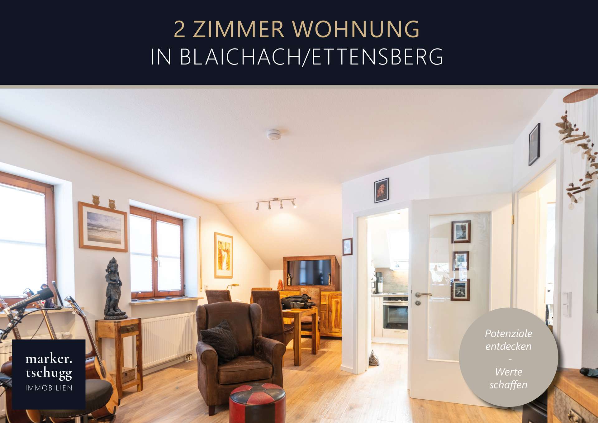 Charmantes Allgäuer Wohngefühl – sanierte 2-Zimmer-Dachgeschosswohnung in Blaichach-Ettensberg