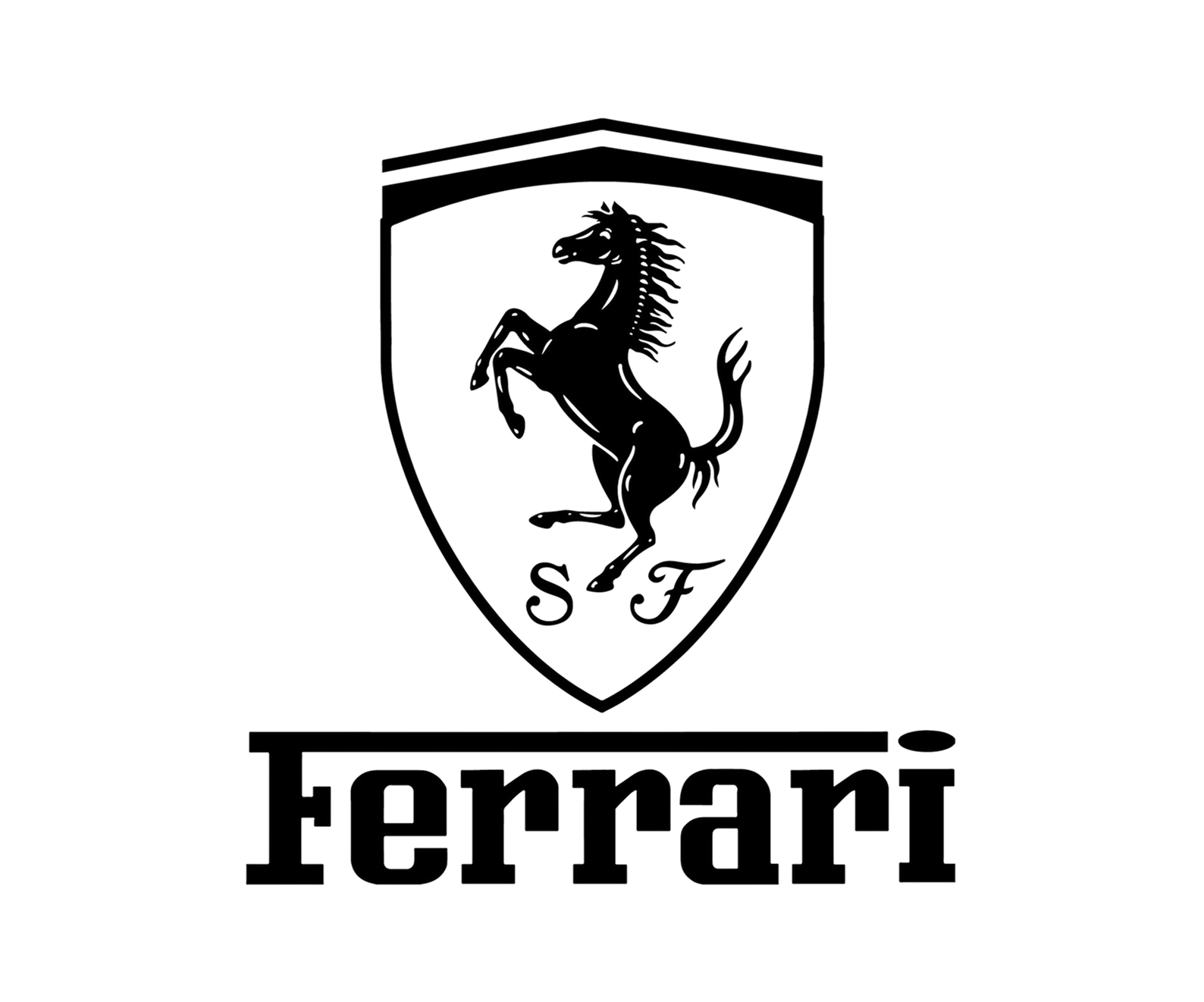 Ferrari logo.