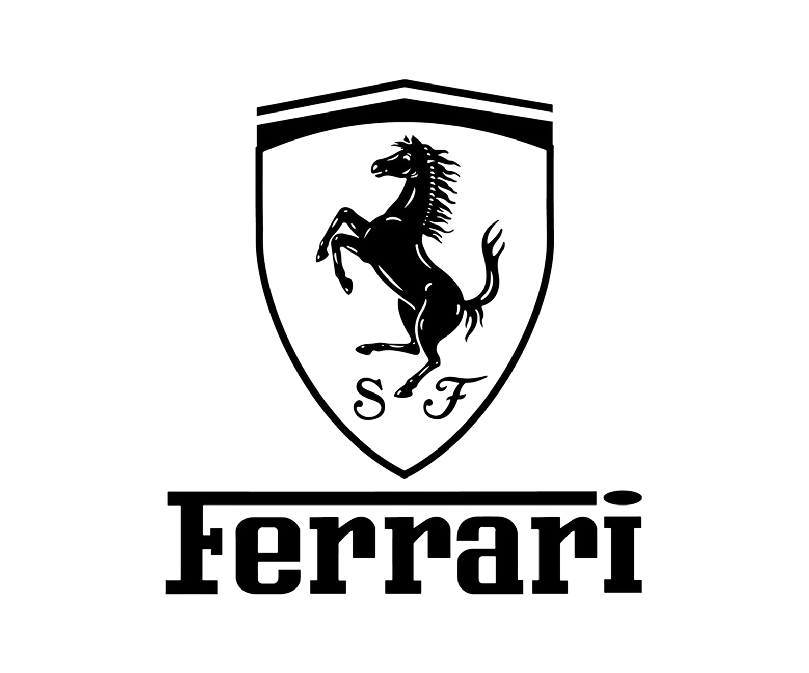Ferrari logo.