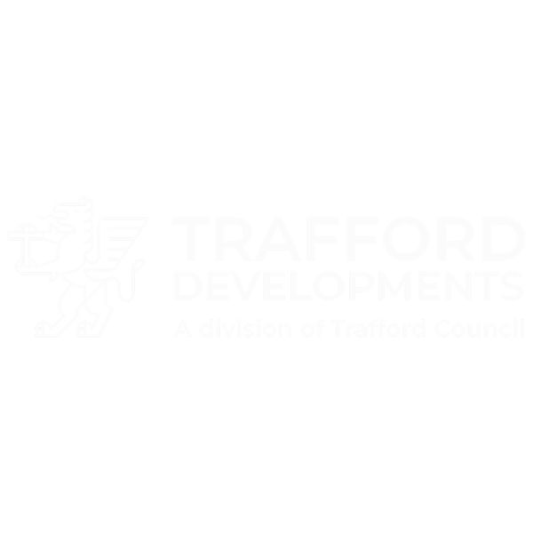Trafford Developments logo.