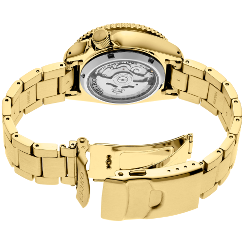 Seiko 5 Sports Blue Dial Automatic Watch Caseback View – SRPK20K1