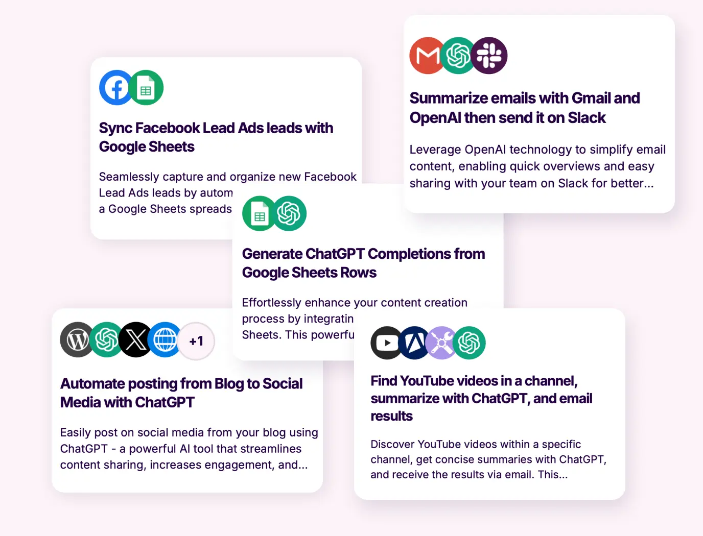 Agentic automation templates, such as summarizing emails with OpenAI and posting to social media