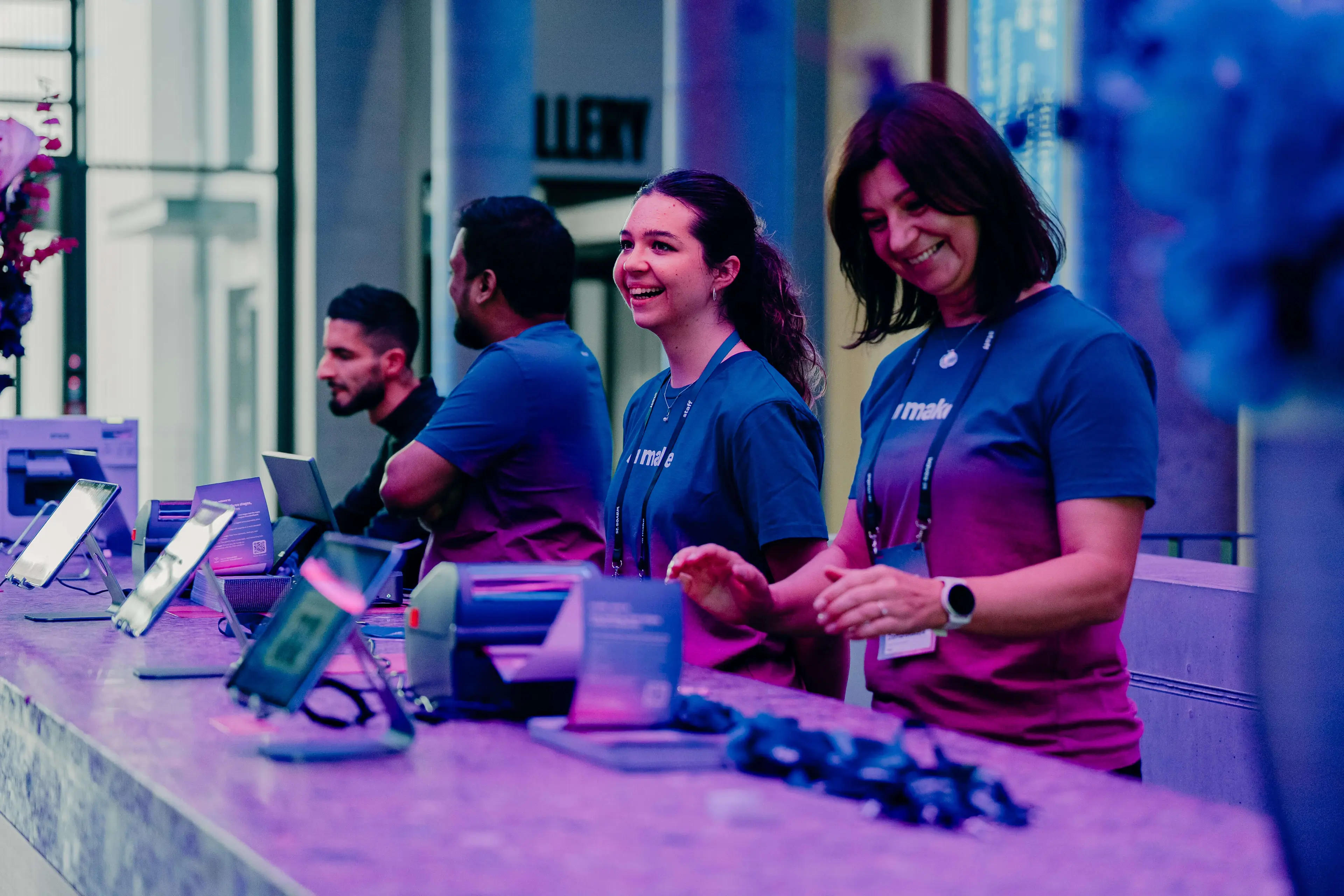 Make team at the help desk at Waves '25