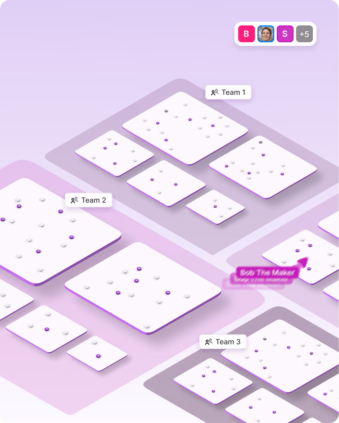 Many Make scenarios organised in Make Grid