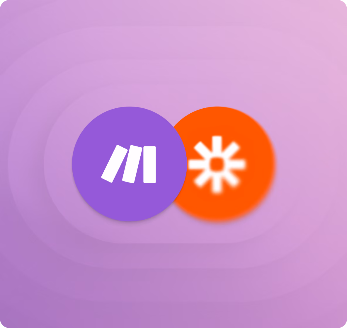 Make and Zapier logos