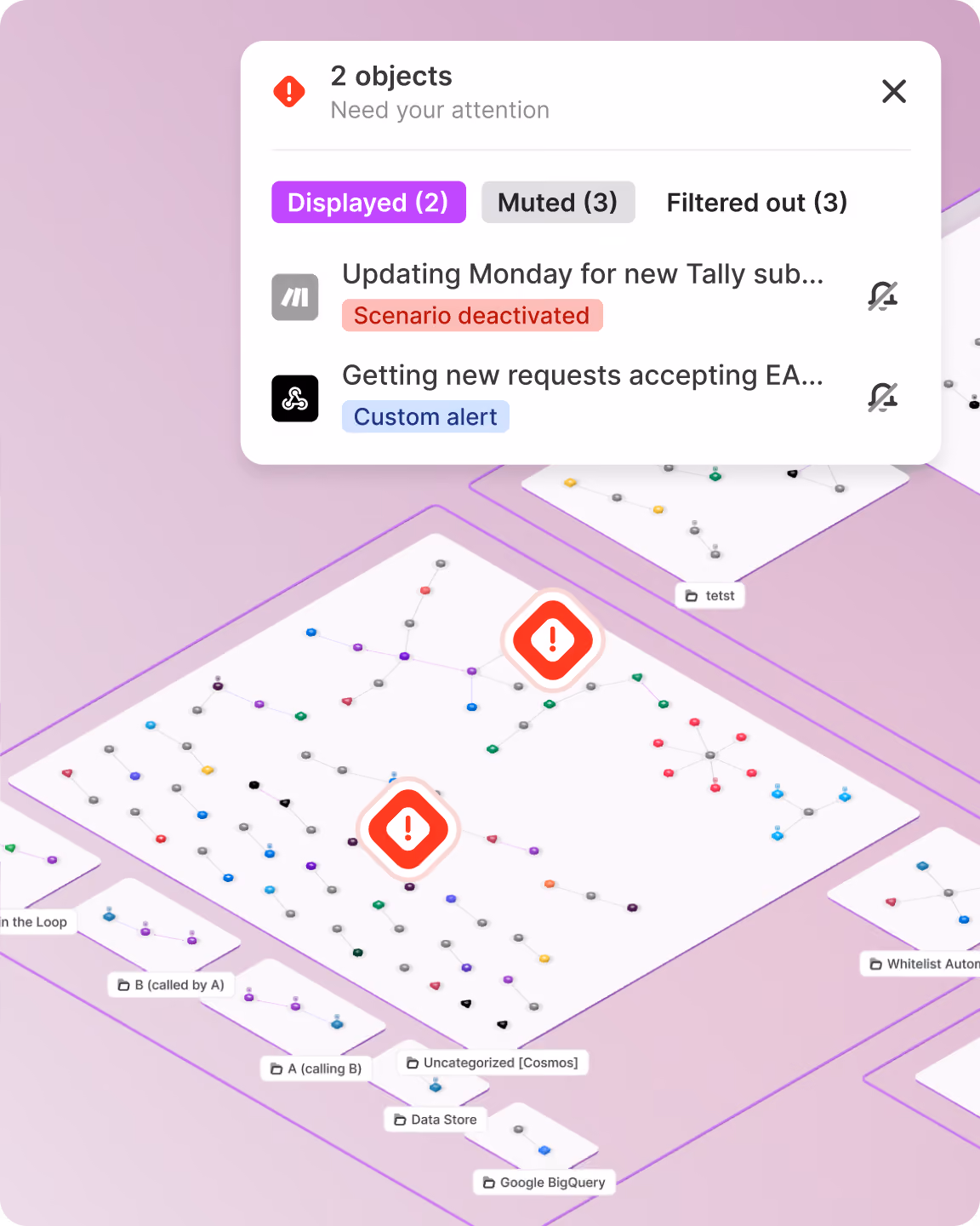 Make Grid highlighting a failing scenario and its error details