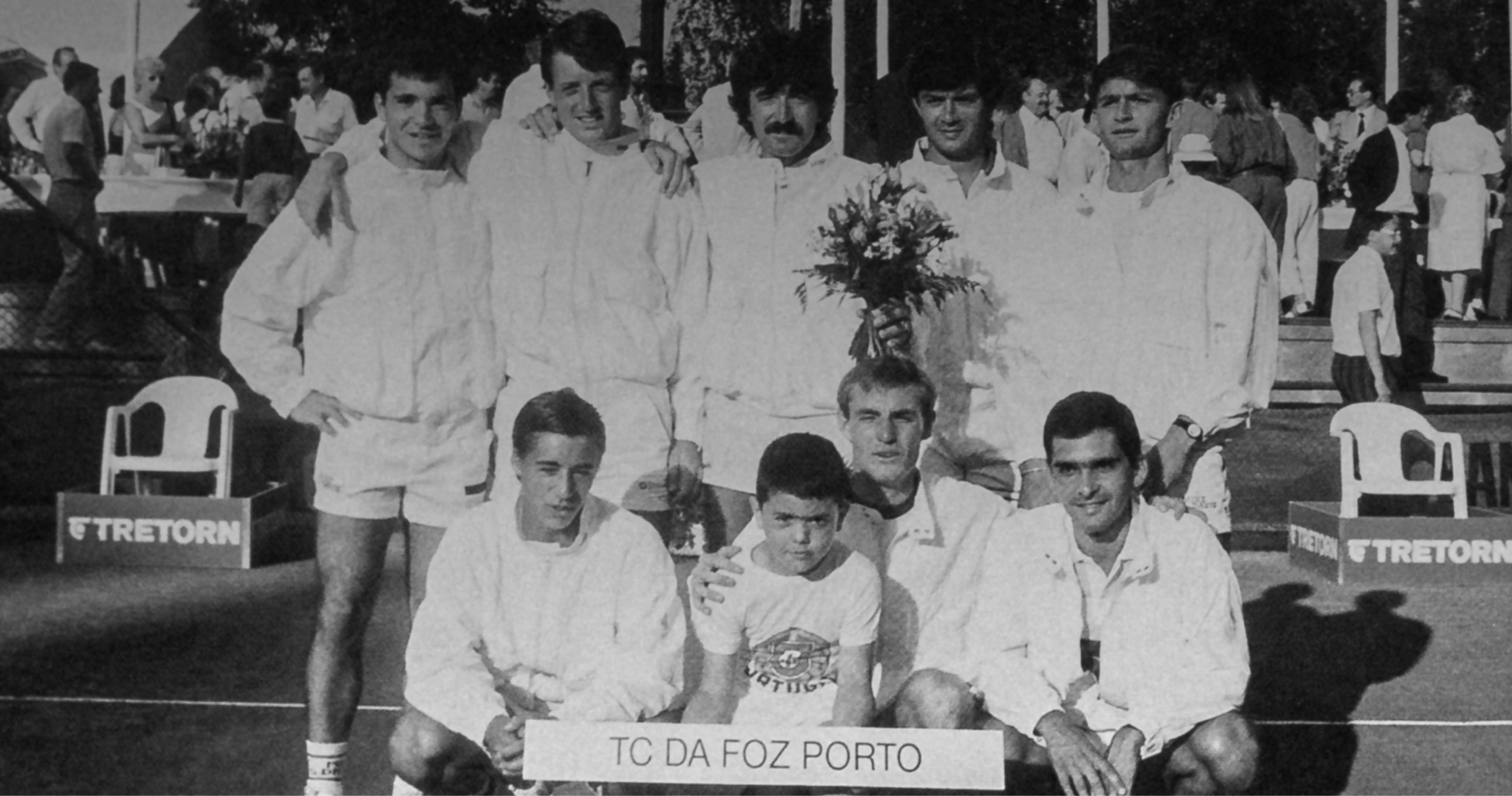 old photo of tennis athletes
