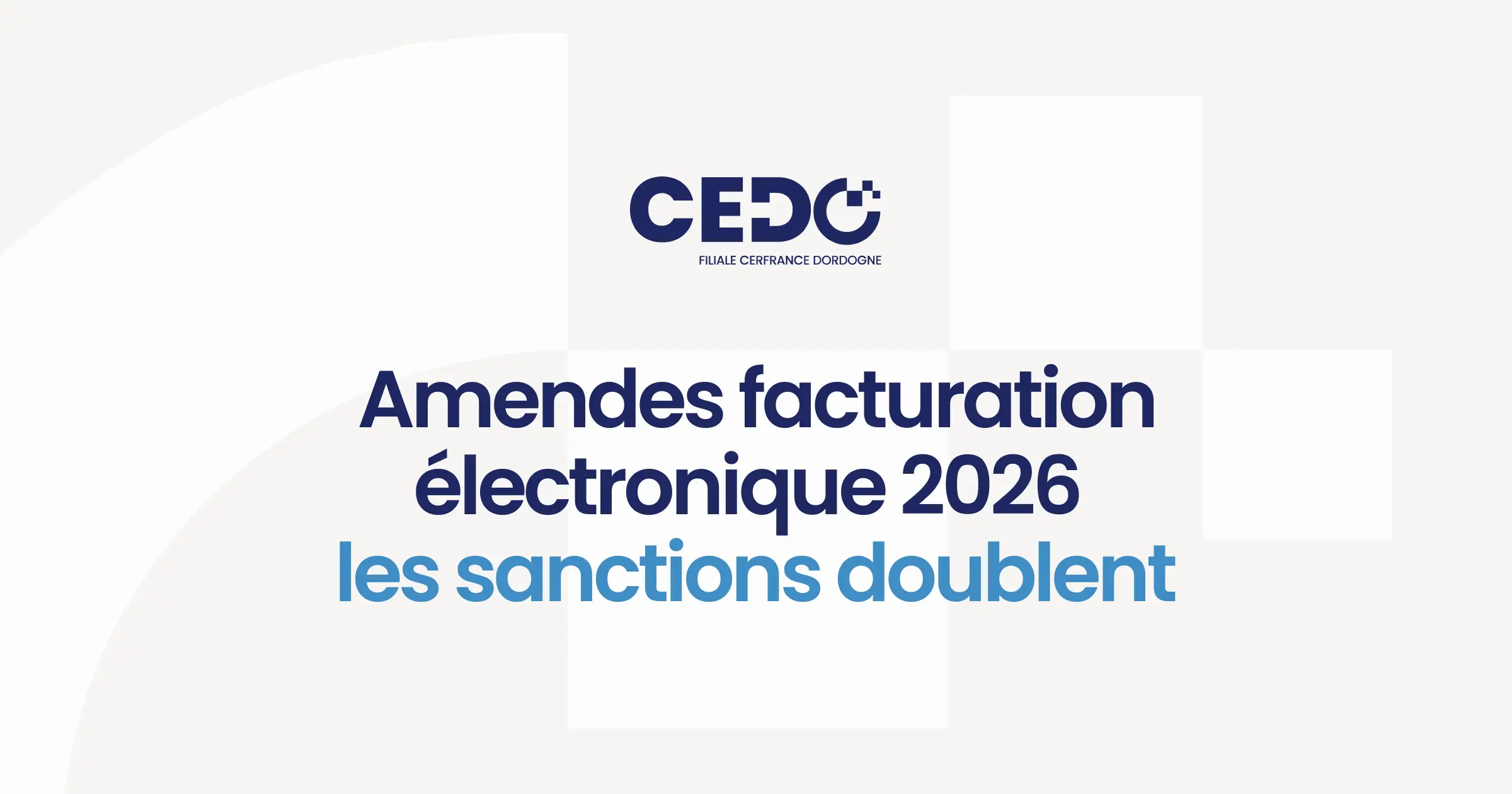 Amendes facturation électronique 2026