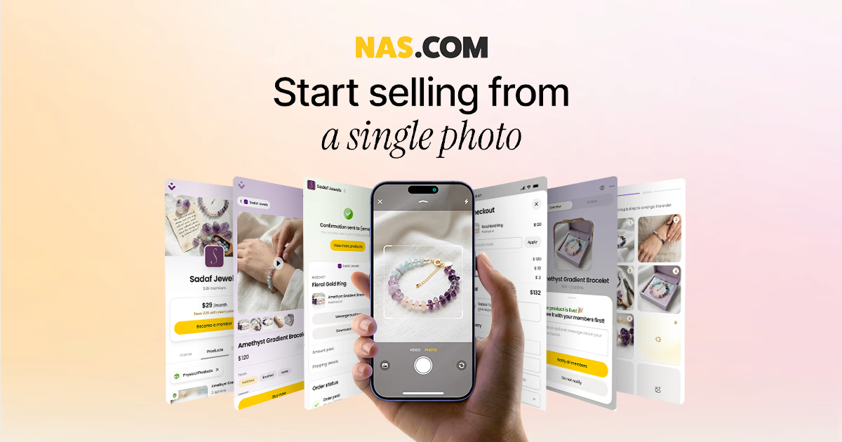 Nas.com selling from a single photo