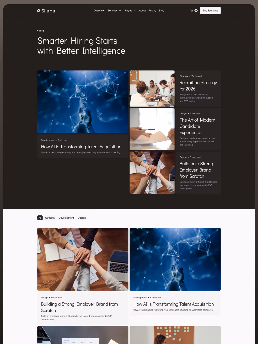 Silana Blog A page showing latest articles on hiring strategies, talent acquisition, and recruiting best practices.