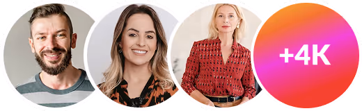 Three smiling diverse professionals featured in circular frames followed by a circle showing +50K indicating a large number of connections.