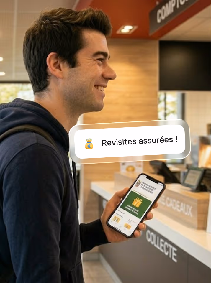 récupérer son cadeau dans le commerce