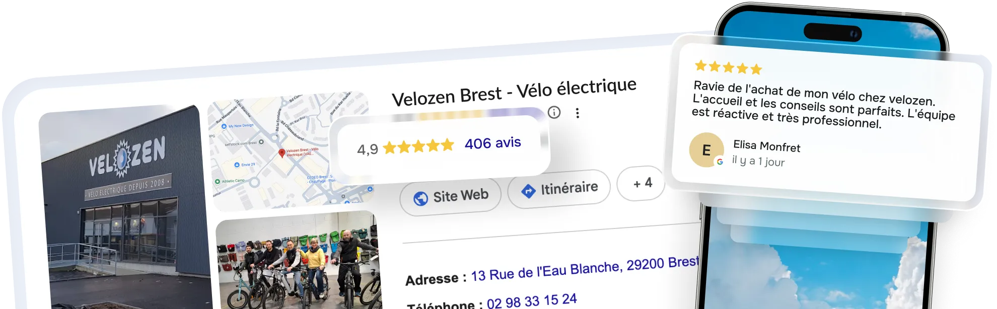 User profile of Martin Dupont with photo, showing company Acme, group Collaborateurs, 90% completion, and status of received mutual insurance certificate and ID, but missing work certificate.