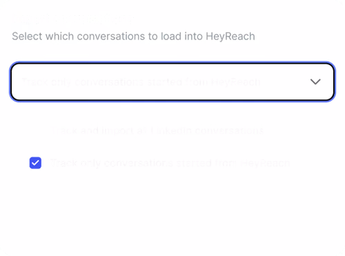 Keep personal messages private feature in HeyReach