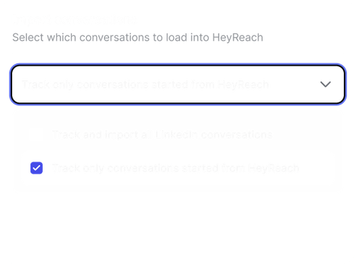 Keep personal messages private feature in HeyReach