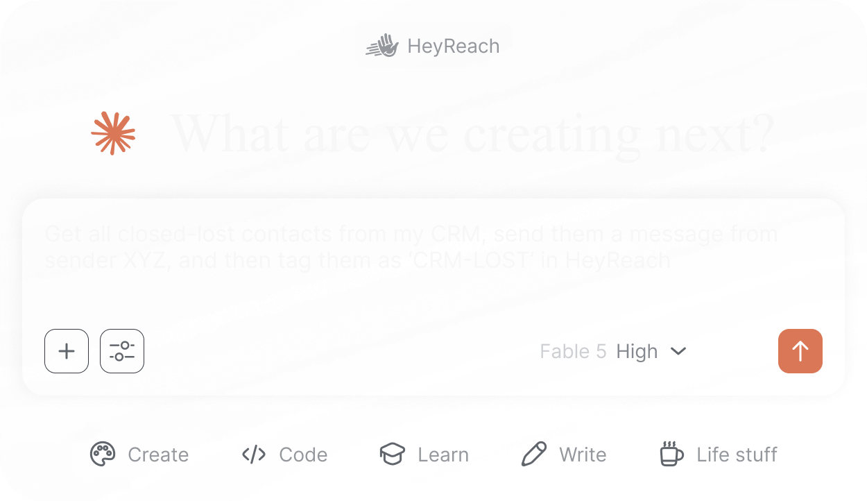 From AI suggestions to AI actions feature in HeyReach