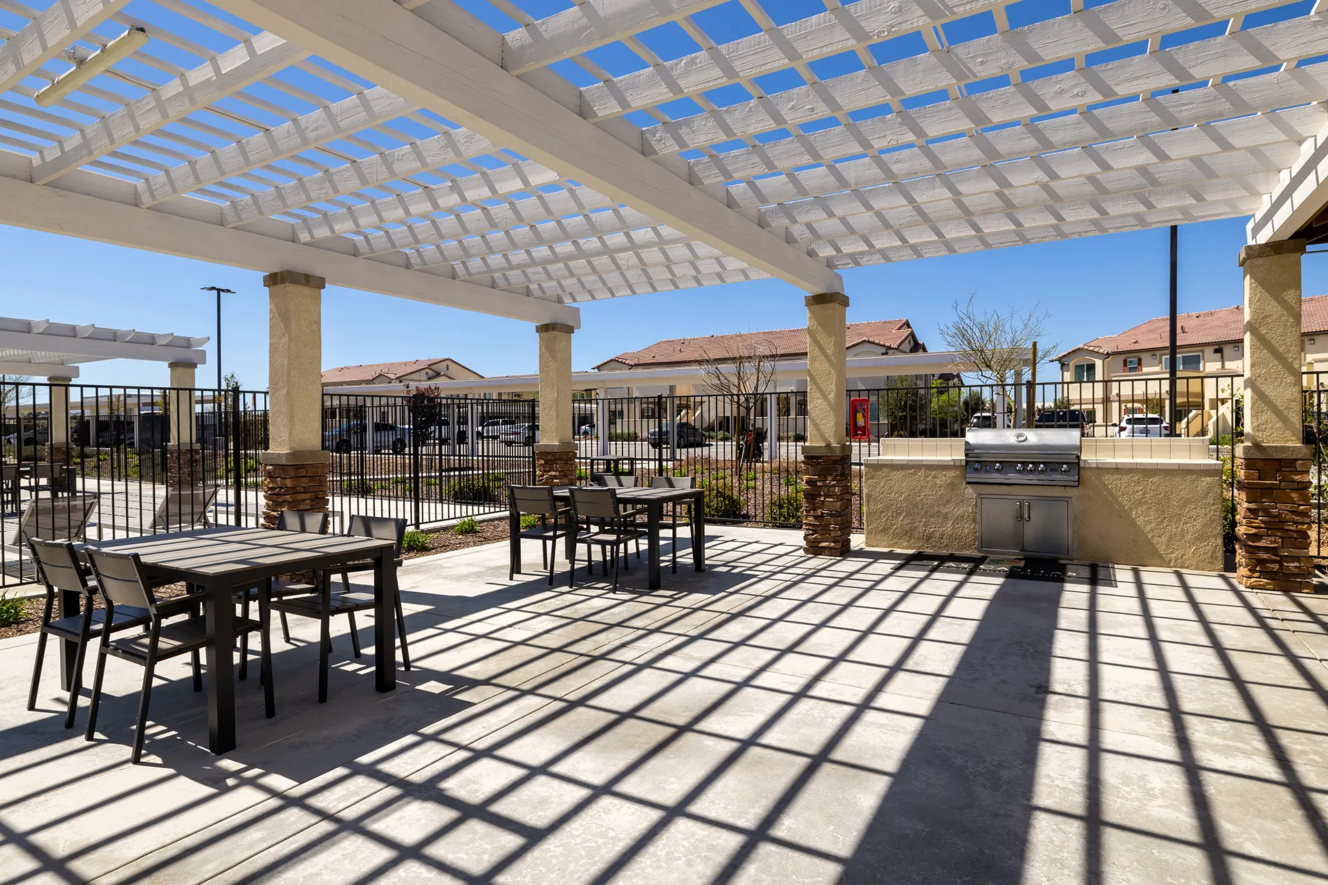 Outdoor dining area