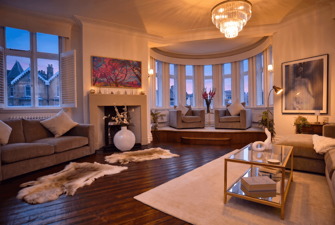 Living room at The Blossom Bay, Harrogate