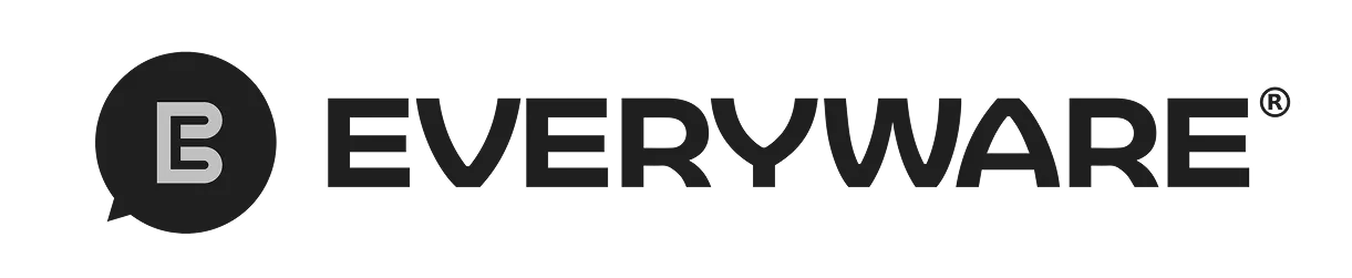 Everyware company logo with stylized letter E inside a black circle.