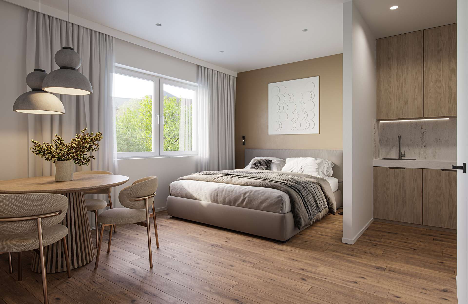 Modern, komfortabel, möbliert – Ihr neues 1-Zimmer-Apartment wartet!