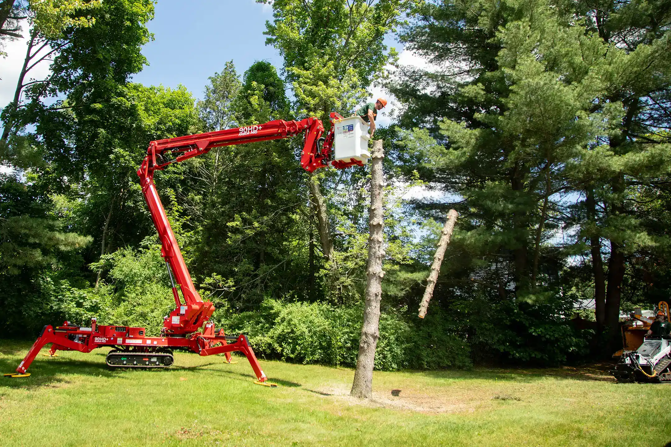Arborist removing tree with CMC 90HD Arbor Pro®