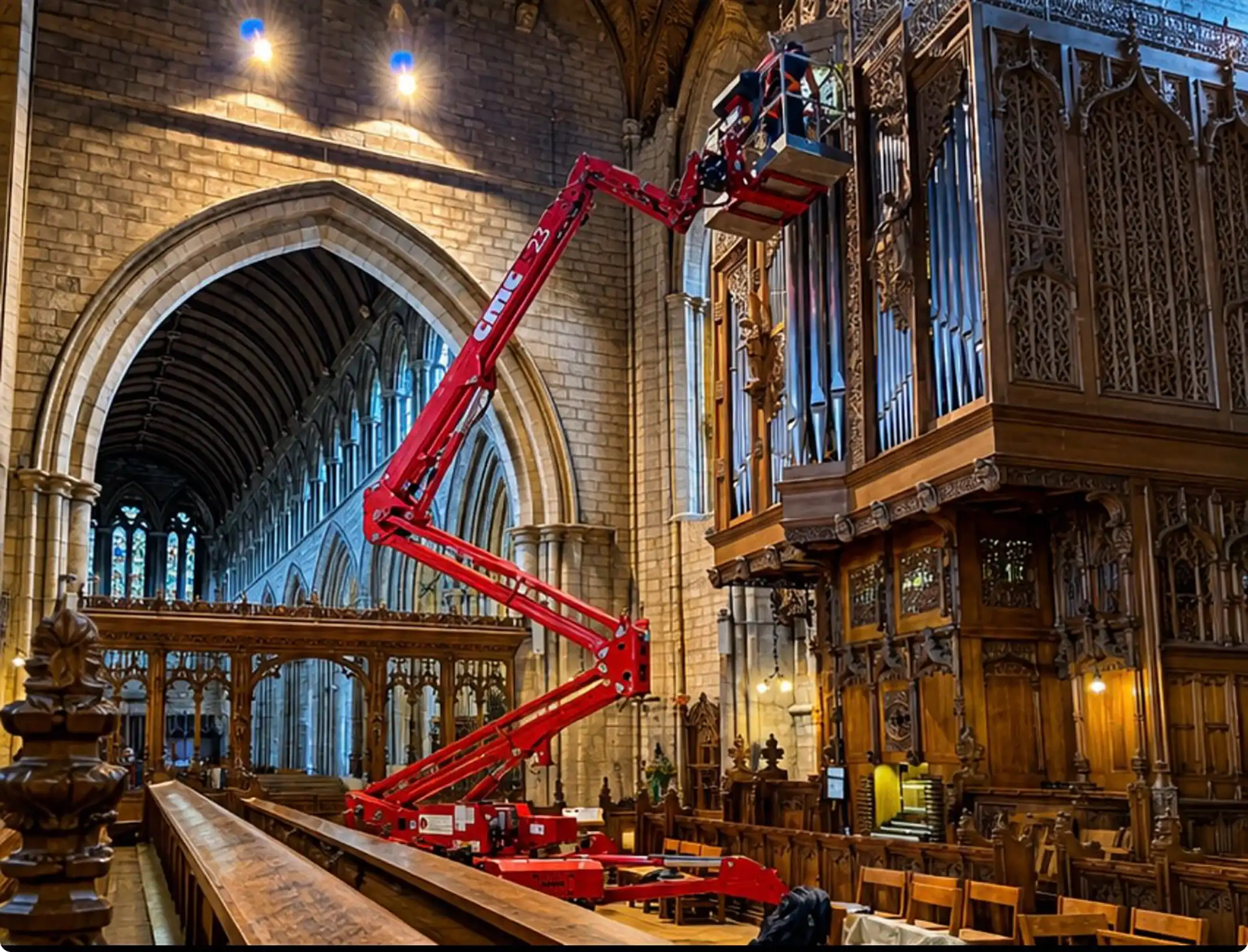 CMC 75L chapel maintenance work